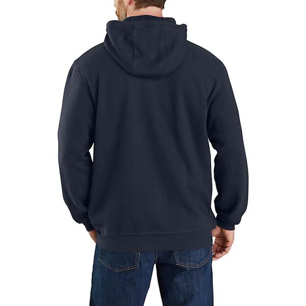Carhartt FR Force Loose Fit Midweight Hooded Zip Front Sweatshirt in Navy